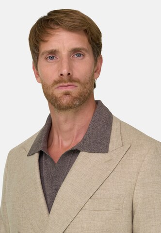 Boggi Milano Regular fit Colbert in Beige: voorkant