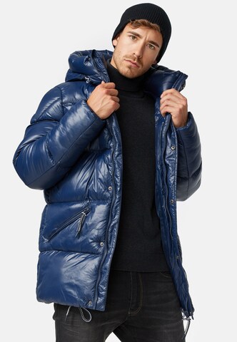 INDICODE JEANS Winter jacket 'Local' in Blue