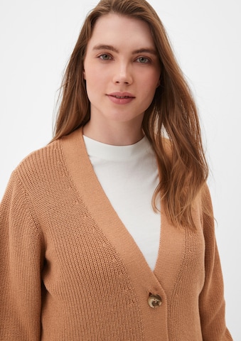 TRIANGLE Knit Cardigan in Brown