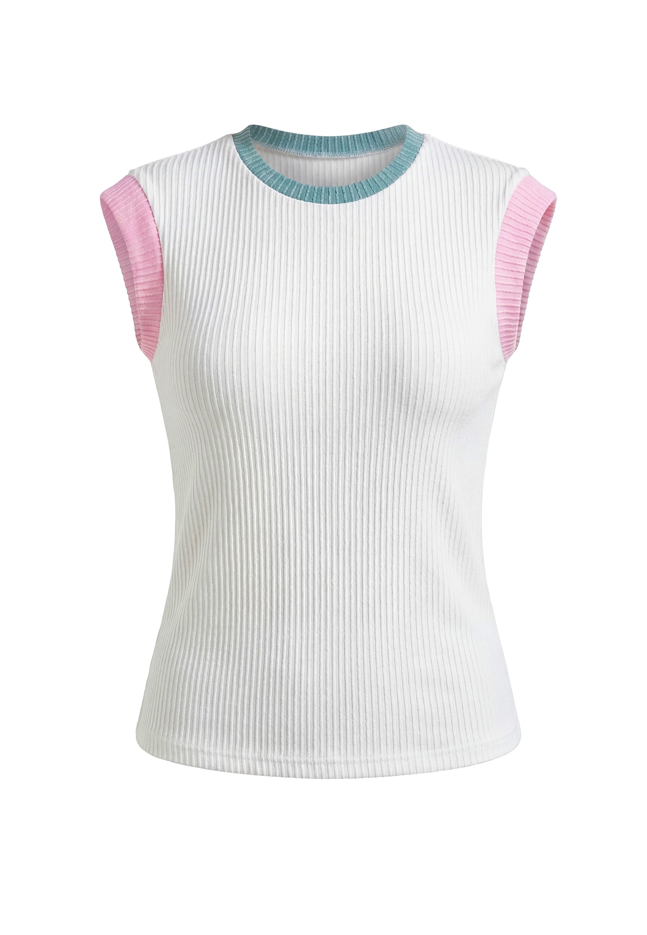 MYMO - Top en blanco: frente