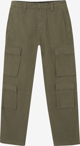Pull&Bear Regular Cargo Pants in Green: front