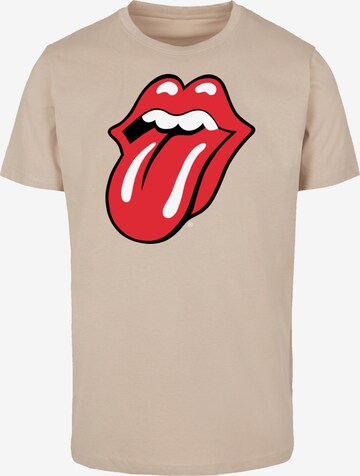 T-Shirt 'The Rolling Stones' F4NT4STIC en beige : devant