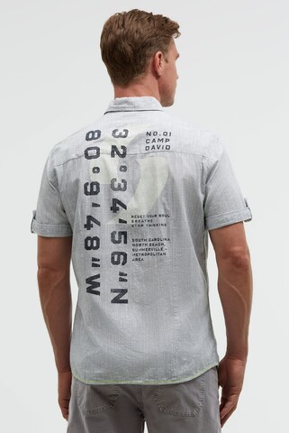 CAMP DAVID Slim fit Button Up Shirt in Blue