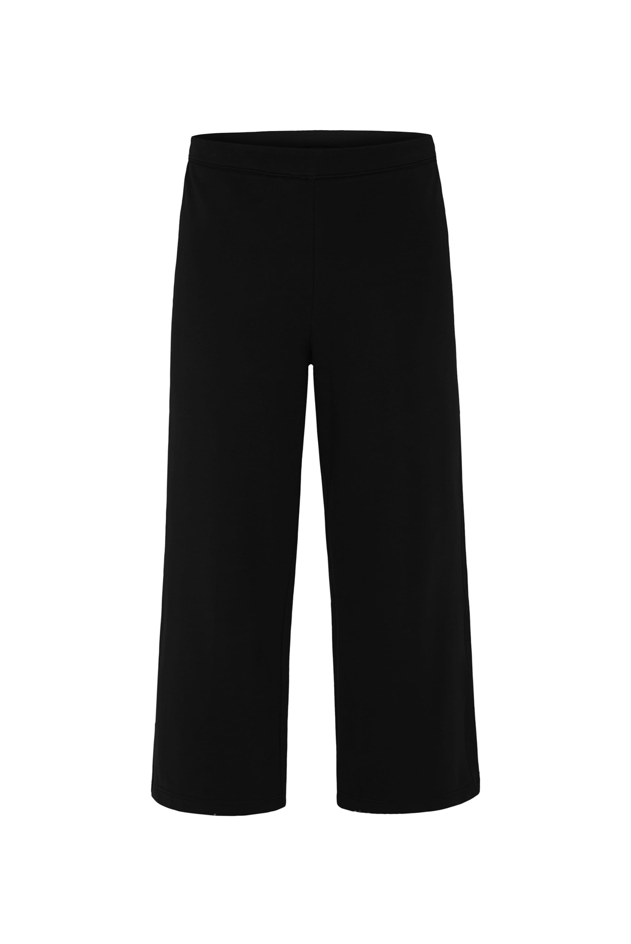 SENSES.THE LABEL Wide leg Pants in Black: front