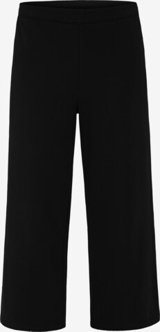 SENSES.THE LABEL Wide leg Pants in Black: front