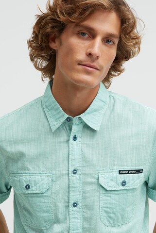 CAMP DAVID Slim fit Button Up Shirt in Green