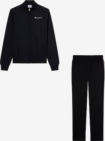 Champion Sweatsuit in Black: front