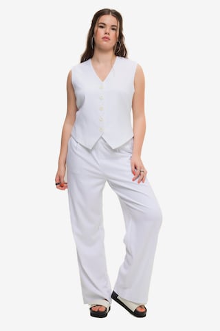 Studio Untold Loose fit Pleat-Front Pants in White