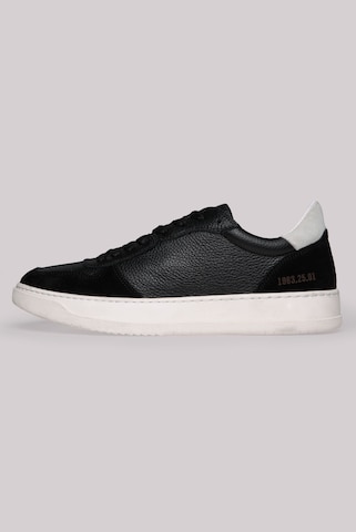 CAMP DAVID Premium Sneaker aus Leder in Schwarz