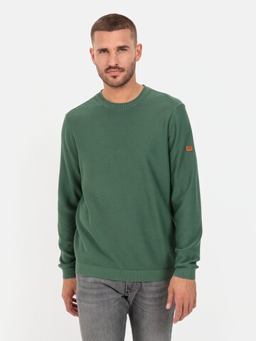 CAMEL ACTIVE Sweater in Green: front