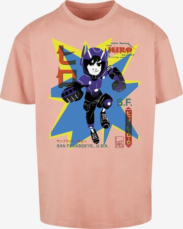 T-Shirt 'Big Hero 6 Hiro Manga' F4NT4STIC en rose : devant