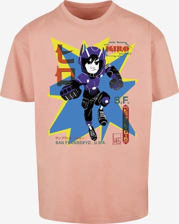 F4NT4STIC Shirt 'Big Hero 6 Hiro Manga' in Pink: front
