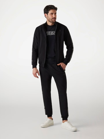 GUESS - Sudadera con cremallera 'Z2YQ12K6ZS1' en negro