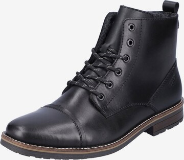 Rieker Lace-Up Boots in Black: front