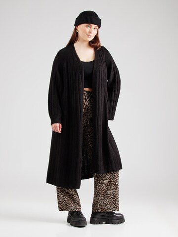 PIECES Curve Cardigan 'PCMAGGY' i sort