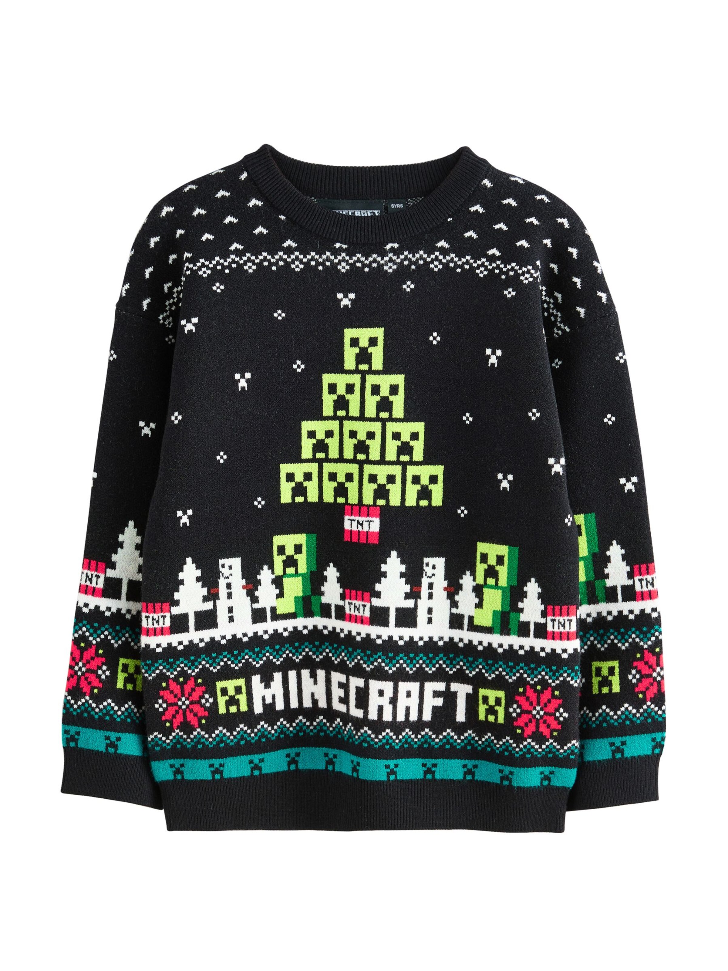 Next Pullover 'Christmas' in Schwarz: Vorderseite