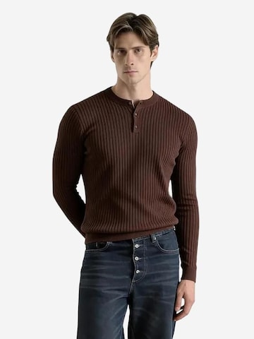 Giesto Shirt in Bruin: voorkant