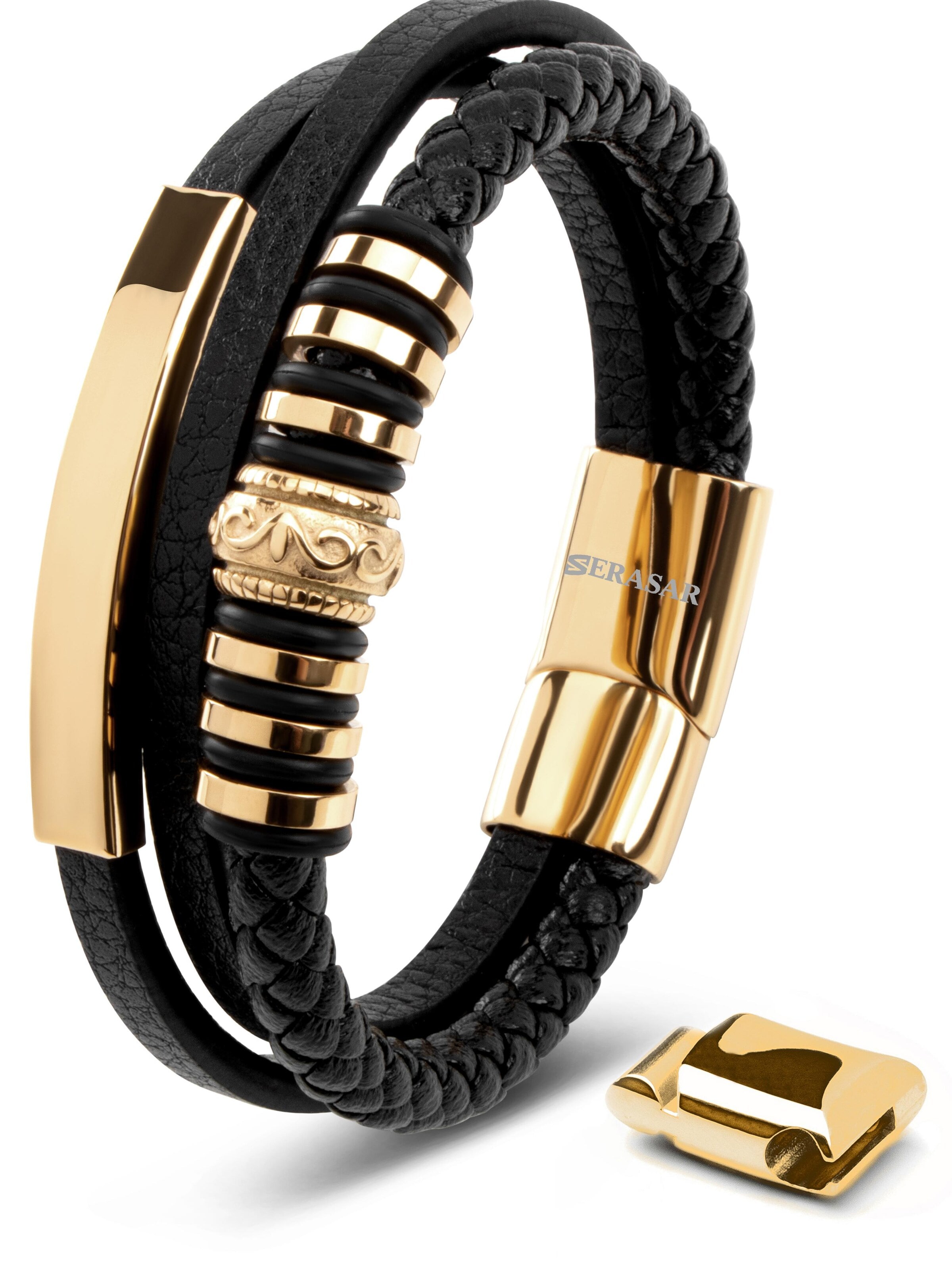 SERASAR Bracelet 'Shine' in Gold: front