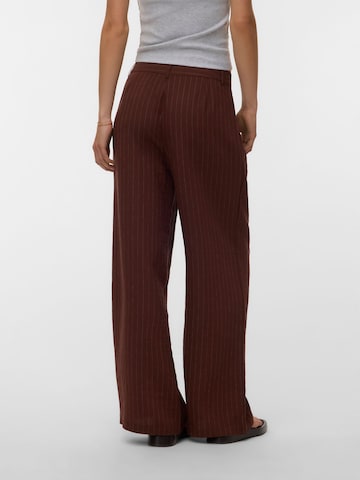 VERO MODA - Pierna ancha Pantalón plisado 'VMPolly' en marrón
