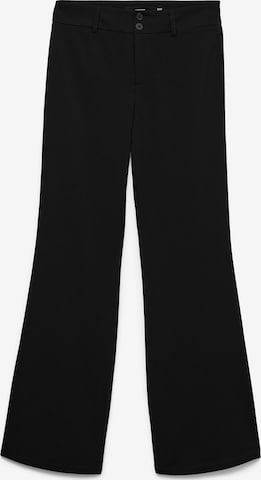 VERO MODAFlared/zvonoliki kroj Hlače 'VMINDIE' - crna boja: prednji dio