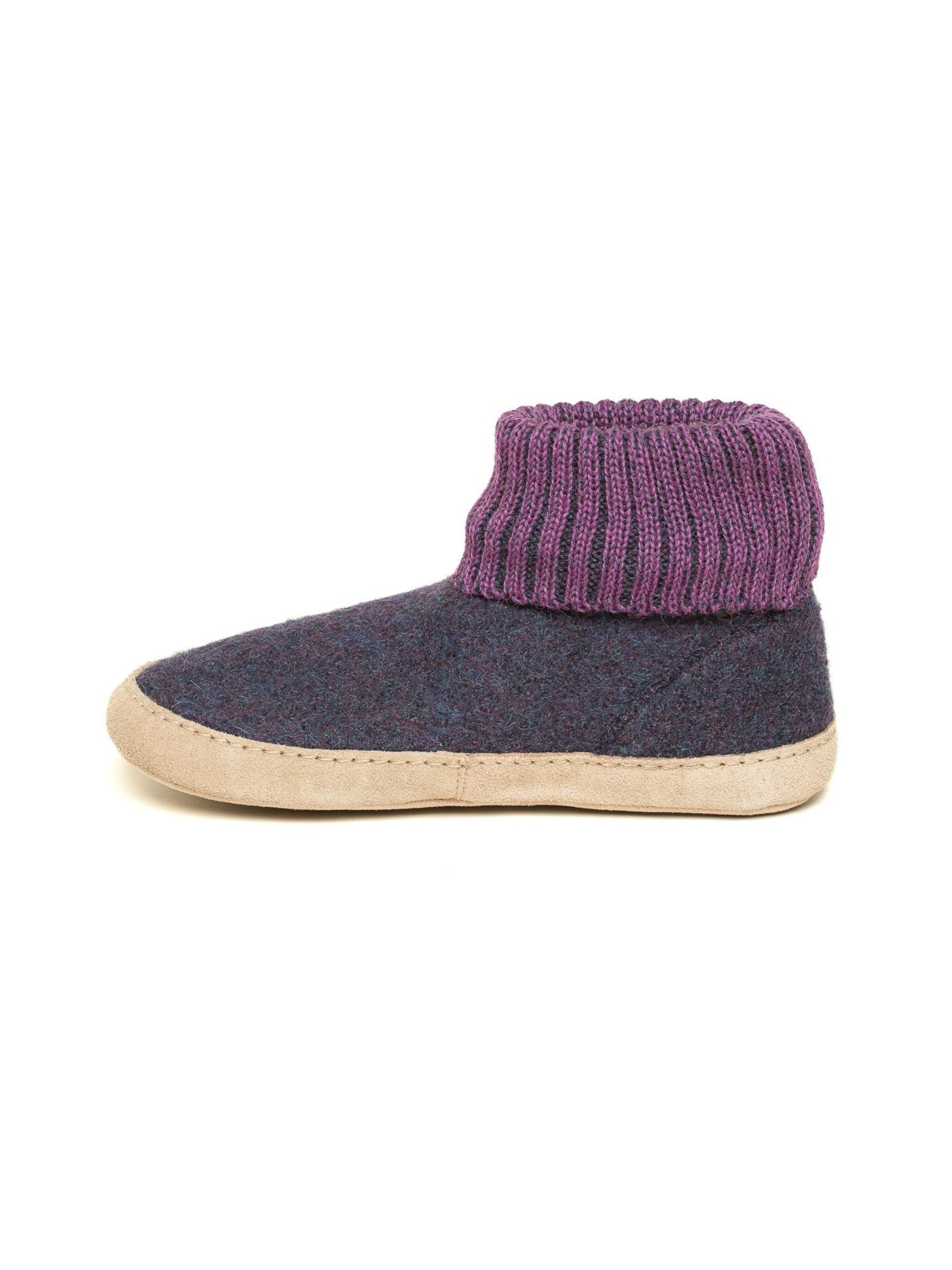 Gottstein Slippers 'Hüttenschuhe Dakota' in Purple