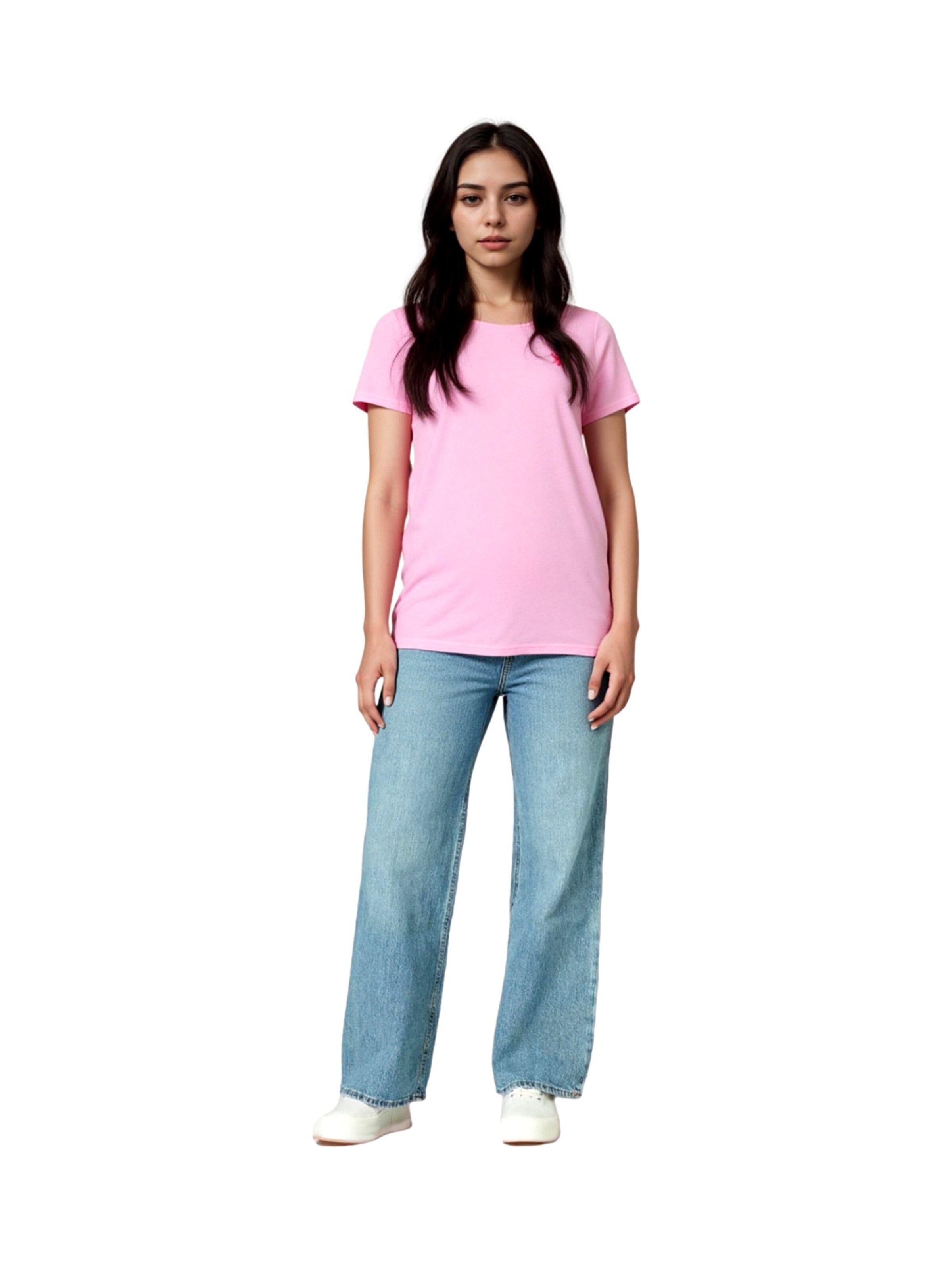 U.S. POLO ASSN. Shirt 'Rundhals' in Roze