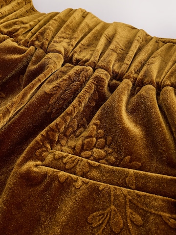 Next Wide Leg Hose in Gelb