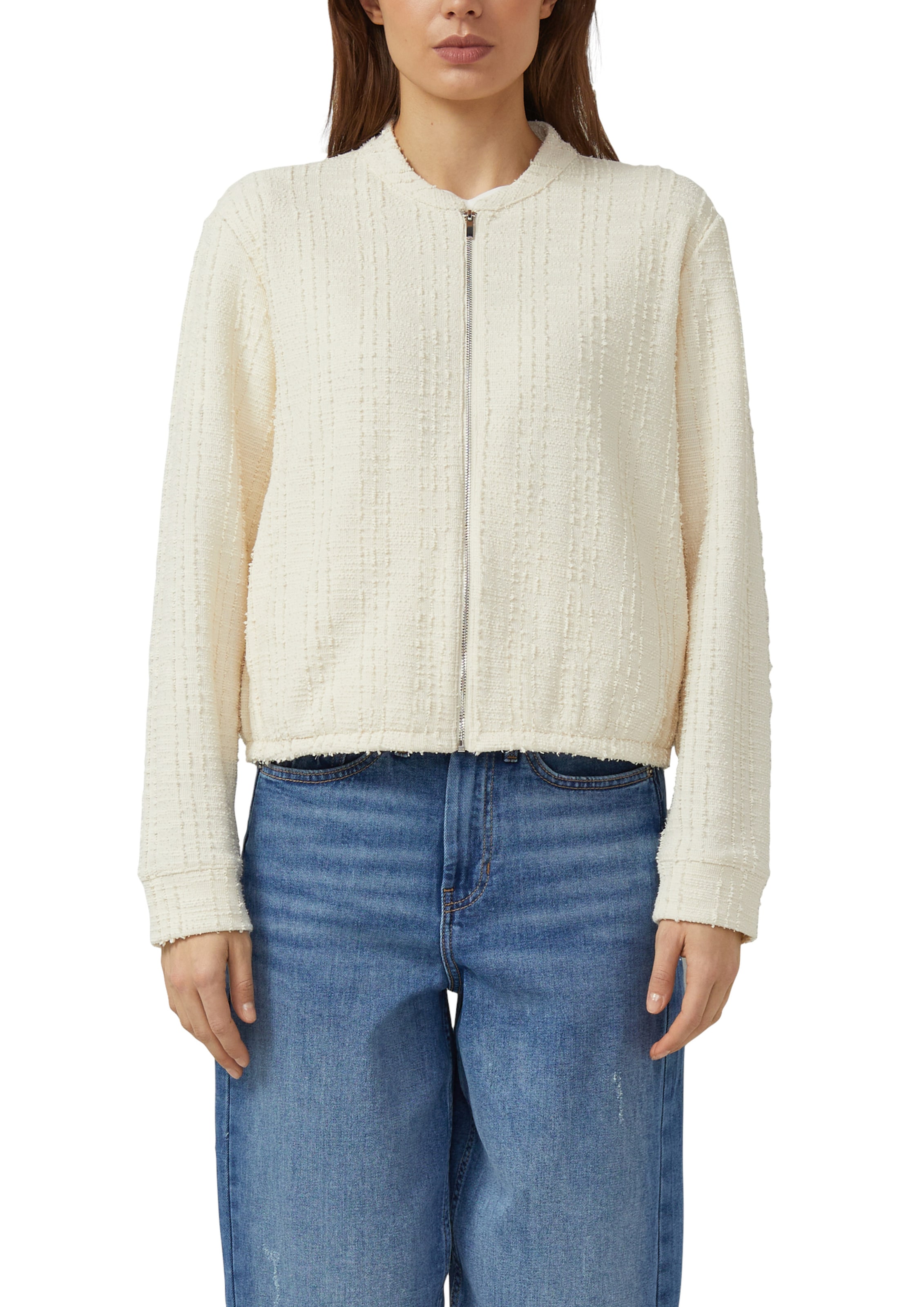s.Oliver Sweat jacket in Beige
