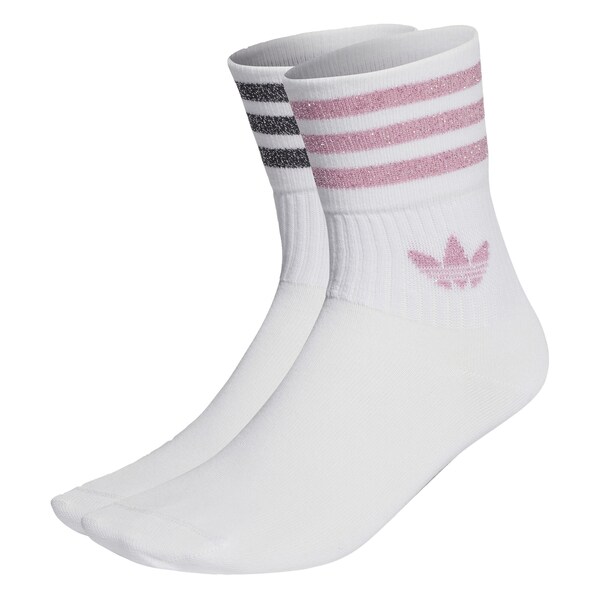 ADIDAS ORIGINALS Socks 'Glitter Crew ' in White