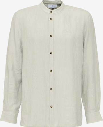 mazine Regular Fit Hemd ' Altona Linen Shirt ' in Beige: predná strana