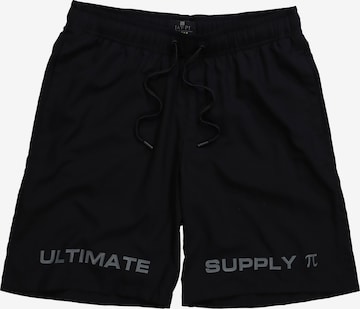 JAY-PI Regular Workout Pants in Black: front