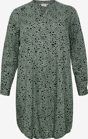 KAFFE CURVE Dolga srajca 'Milana' | smaragd / črna barva, Prikaz izdelka