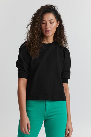ICHI Sweatshirt 'IHYARLET' in Black: front