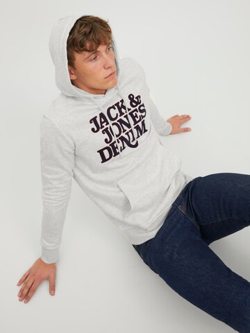 Sweat-shirt 'Rack' JACK & JONES en gris