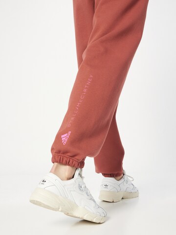 Effilé Pantalon de sport ADIDAS BY STELLA MCCARTNEY en marron