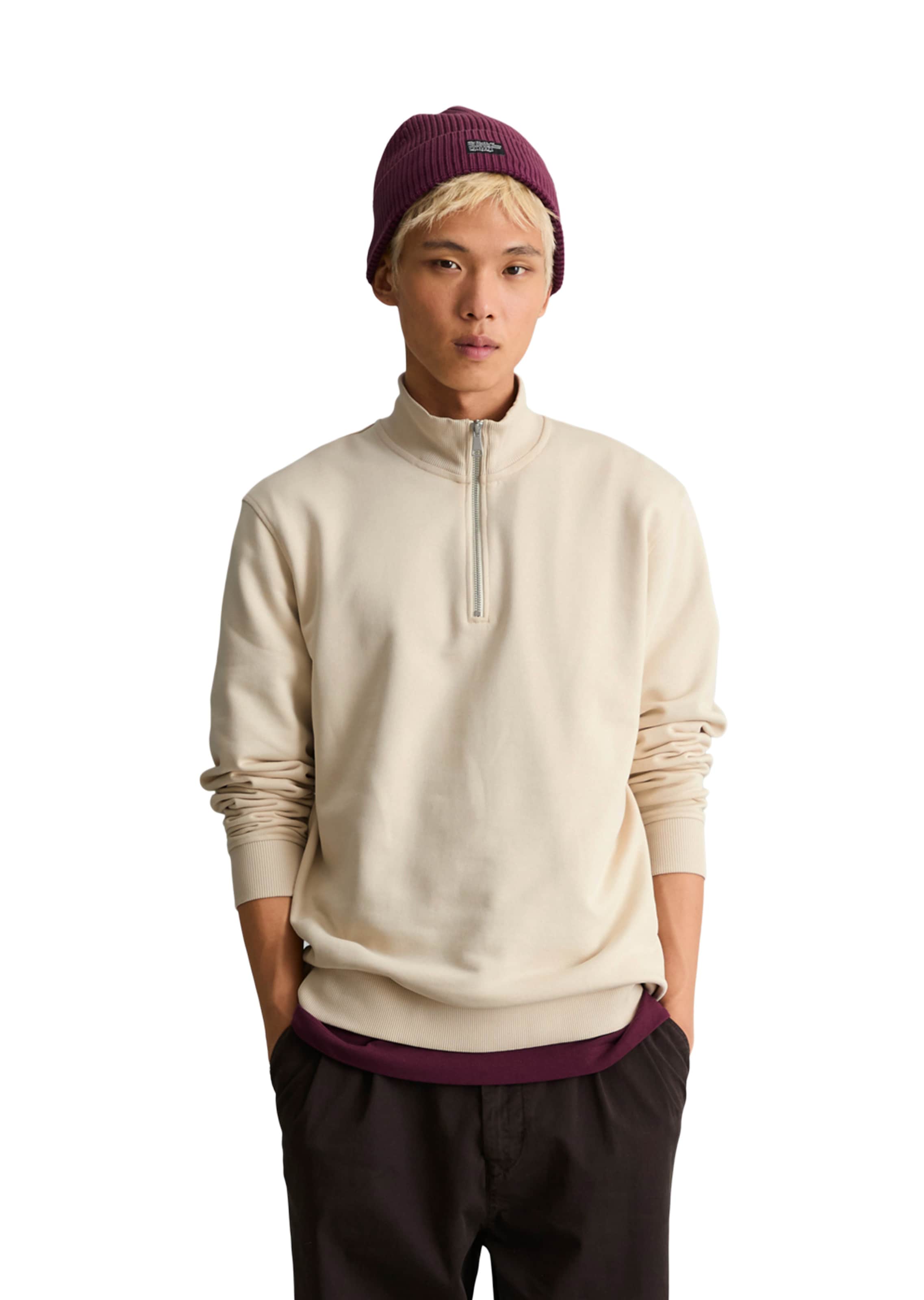 Marc O'Polo DENIM Sweatshirt in Wit: voorkant