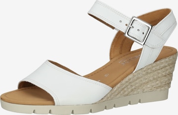 GABOR Sandals in White: front