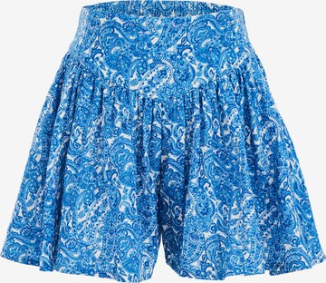 WE Fashion Regular Skirt in Blue: front