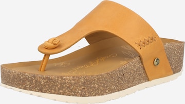 PANAMA JACK T-Bar Sandals 'Quinoa' in Brown: front