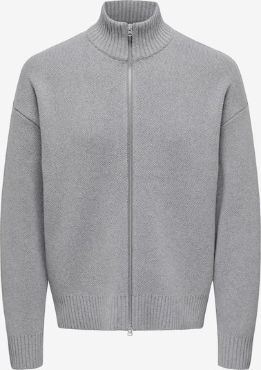 Only & Sons Neuletakki 'ONSBlake' värissä meleerattu harmaa, Tuotenäkymä