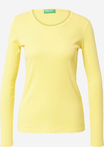 T-shirt UNITED COLORS OF BENETTON en jaune : devant