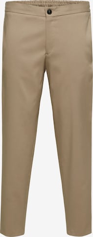 SELECTED HOMME Chino Pants 'Dann' in Beige: front