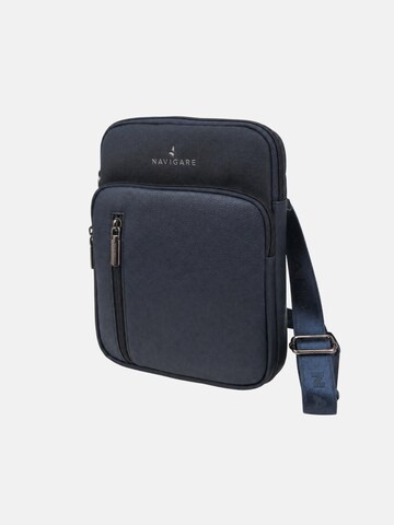 Borsa a tracolla 'Borsa a Tracolla Uomo Navigare Poliestere Chiusura Zip' di Navigare in blu