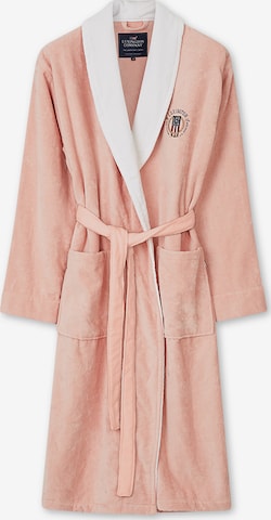 Peignoir long Lexington en rose : devant