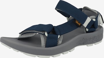 Sandales de randonnée TEVA en bleu : devant