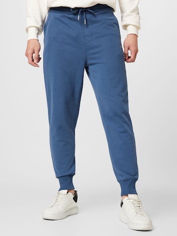 Calvin Klein Jeans Tapered Pants in Blue: front