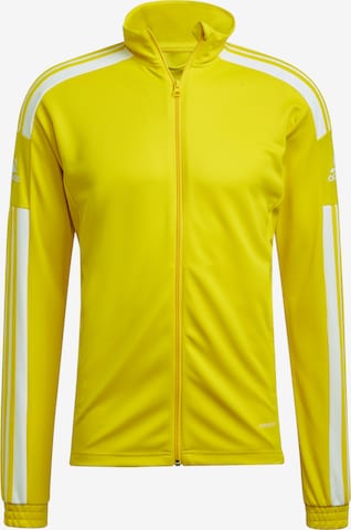 ADIDAS PERFORMANCE Sportsweatjacke 'Squadra 21' in Gelb: Vorderseite