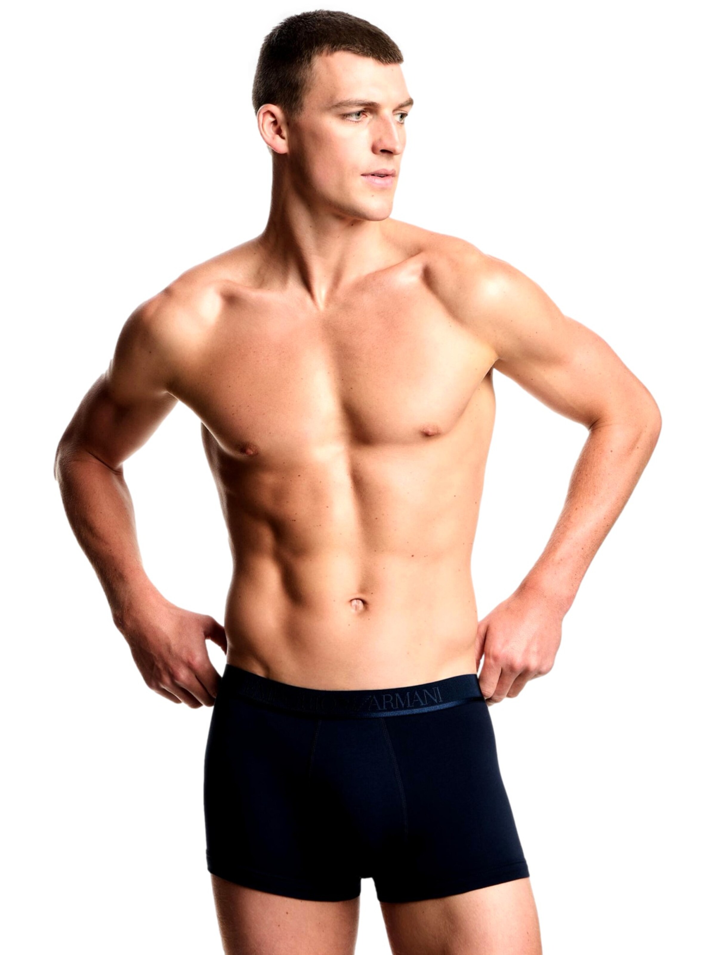 Emporio Armani Боксерки в синьо: отпред