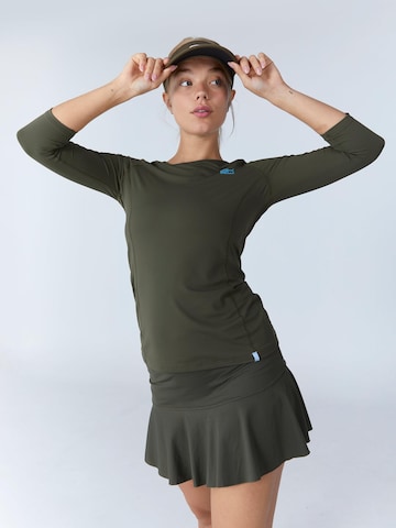SPORTKIND Funktionsshirt '3/4-Longsleeve Shirt' in Grün: Vorderseite