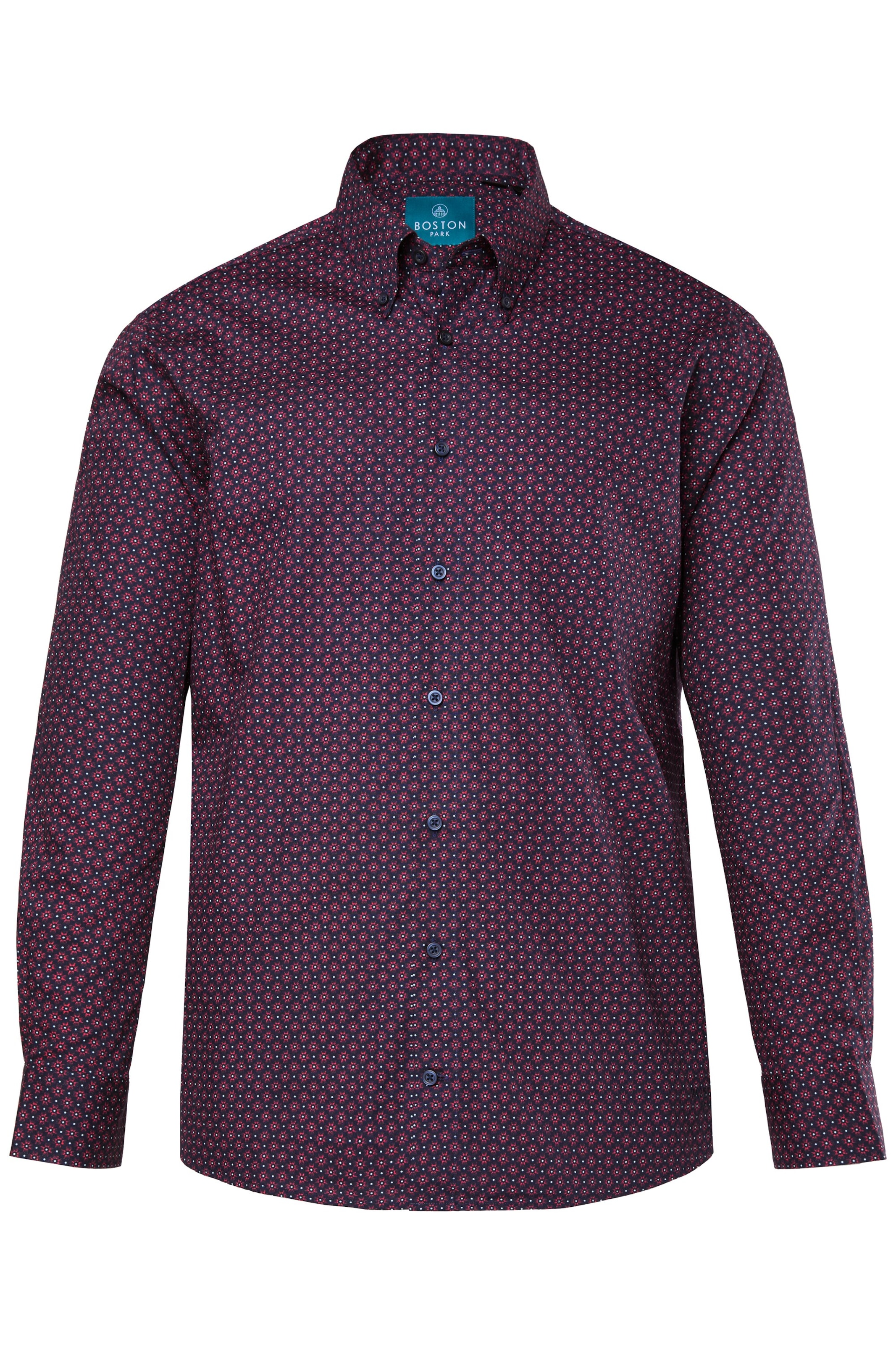 Boston Park Regular fit Overhemd in Lila: voorkant